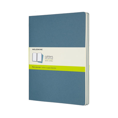 Moleskine Cahier-Tagebücher – extra groß – leer – blau – 3er-Set
