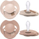 Difrax Lovi Dynamic Prime Schnuller – 0 bis 6 Monate – Beige – 2 Stück