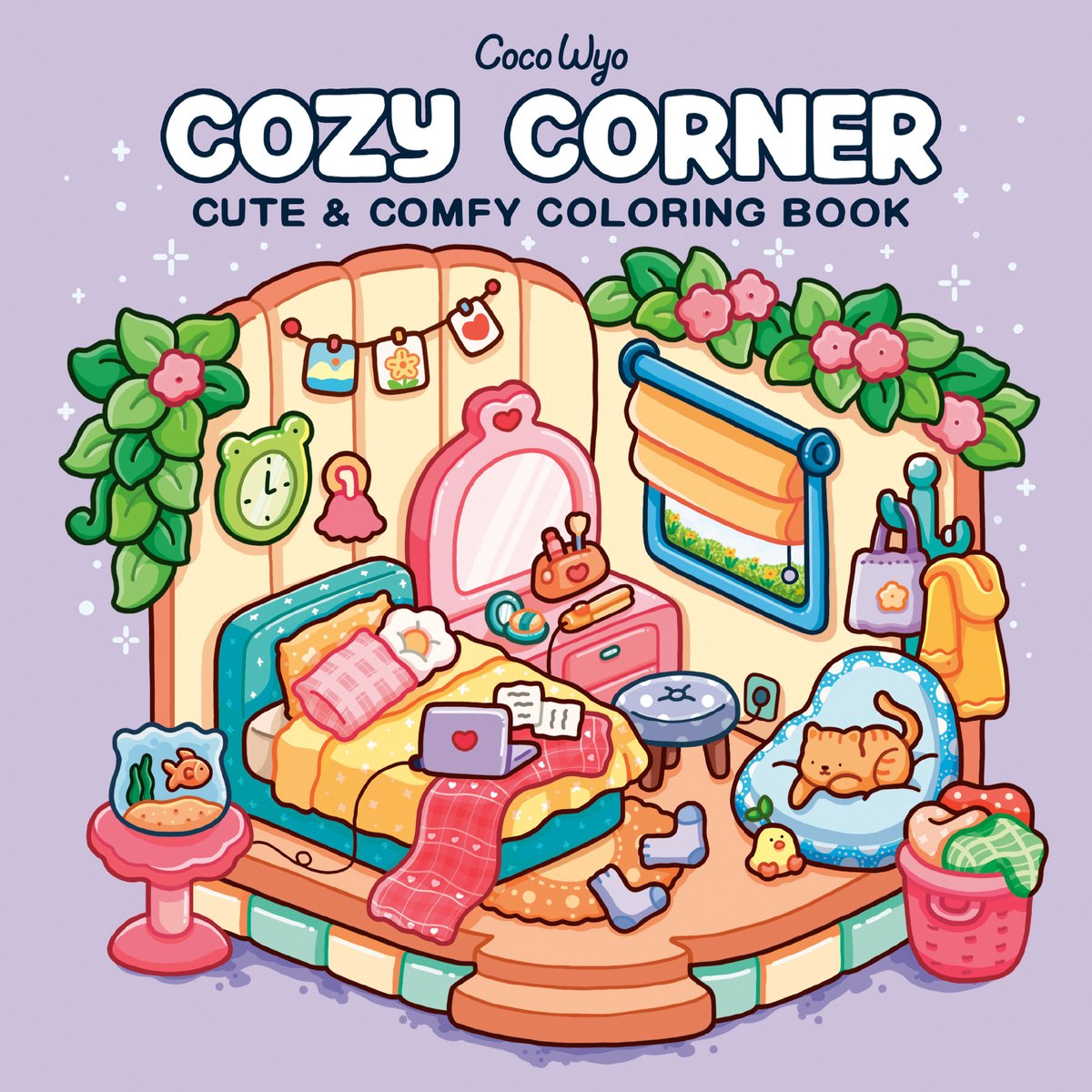 Coco Wyo Cosy Spaces Coloring – Cozy Corner – Malbuch für Erwachsene und Kinder