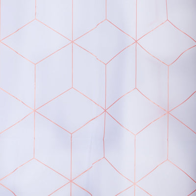 Differnz Duschvorhang Pastillo – 180 x 200 cm – wasserfest Peva – weiß rot