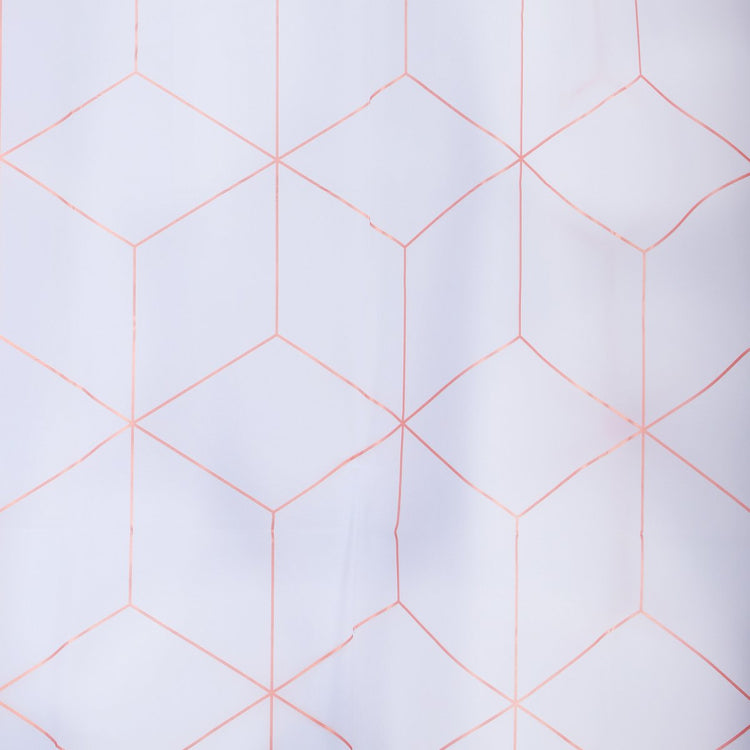 Differnz Duschvorhang Pastillo – 180 x 200 cm – wasserfest Peva – weiß rot