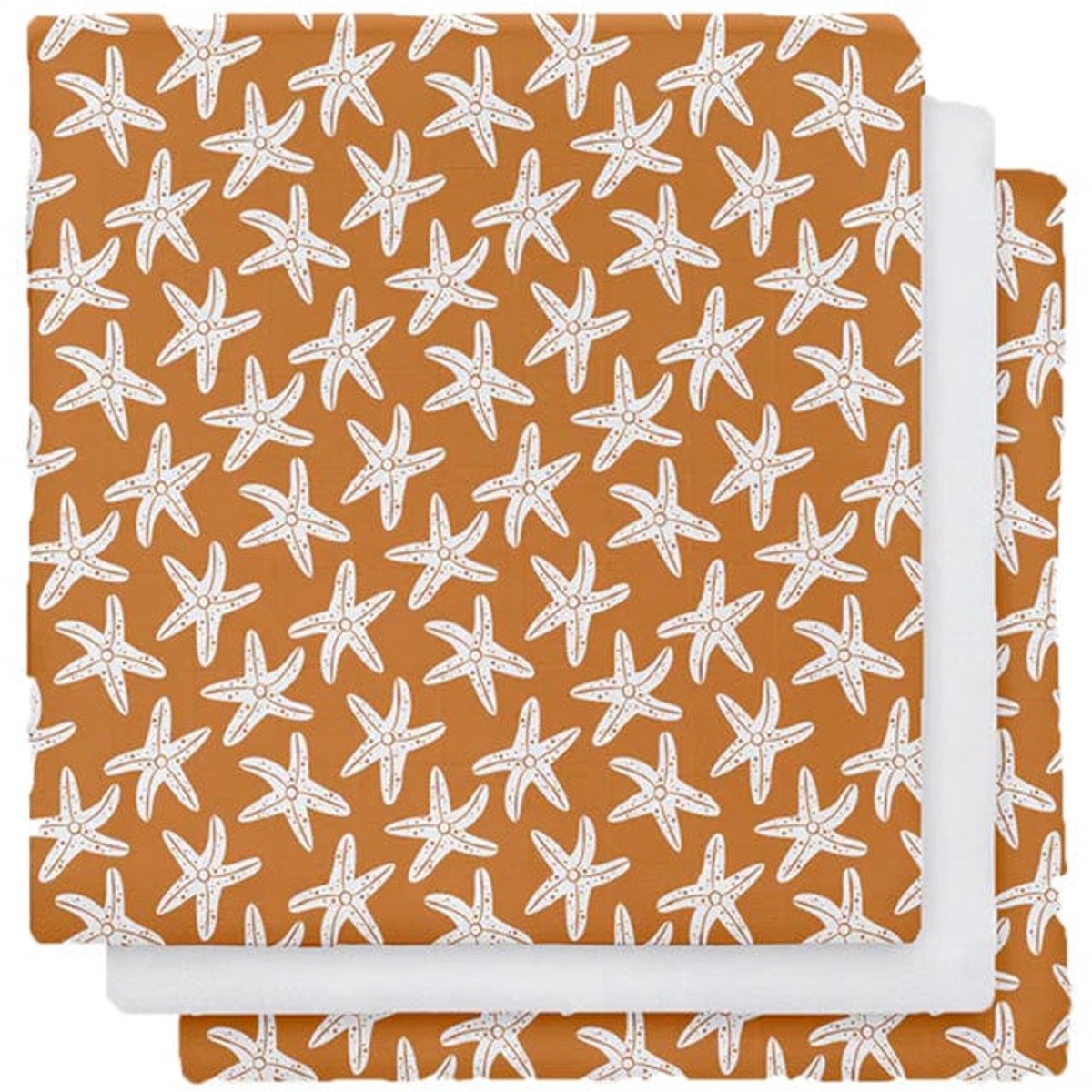 Seastar | Orange hydrophile Tücher 60 x 60 cm - 3 Stücke