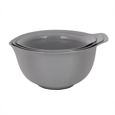 Kitchenaid Rührschüsseln, 3er-Set, mit Ausgießer, 2,4 l, 3,3 l, 4,3 l, Kunststoff, nestbar, grau -