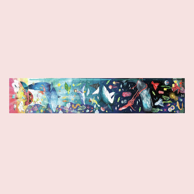 Hape Ocean Life Puzzle 210 Teile – im Dunkeln leuchtendes Unterwasserpuzzle für Kinder ab 6 Jahren