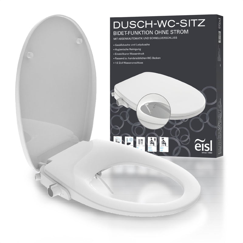 EiSly Toilettensitz Soft-Close mit Bidet-Funktion weiß