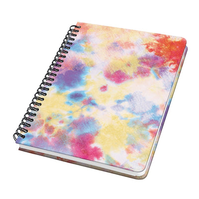 Sigel – Spiralnotizbuch – A5 – Jolie – Hardcover – 120 Seiten – Punkte – 100-Gramm-Papier – Batik-Holi – si-jn608