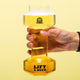 Winkee Hantel-Bierglas von