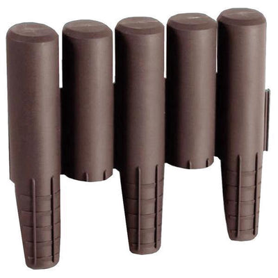 Prosperplast Randkantenpalisade ca. 270 cm – braun – Set à 10 Stück