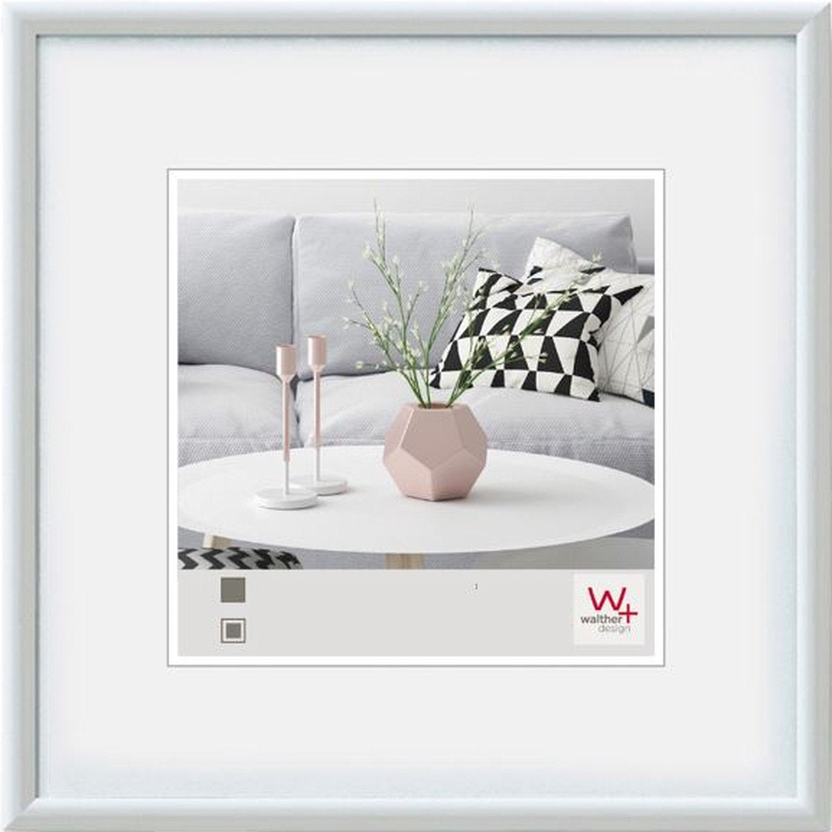 Walther Galeria - Kunststoffrahmen - Fotogröße 40x40 cm - weiß