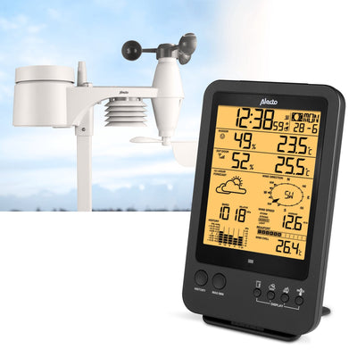 Alecto ws-4700 – professionelle Wetterstation mit kabellosem Außensensor – 6-in-1