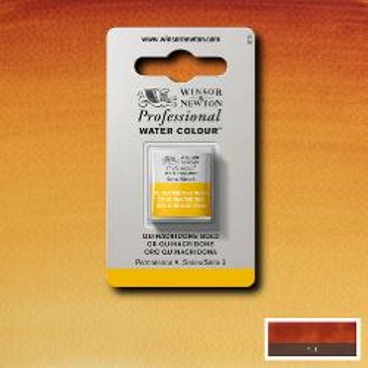 Winsor Newton professionelle Aquarellfarbe, halbe Tasse Chinacridon-Gold