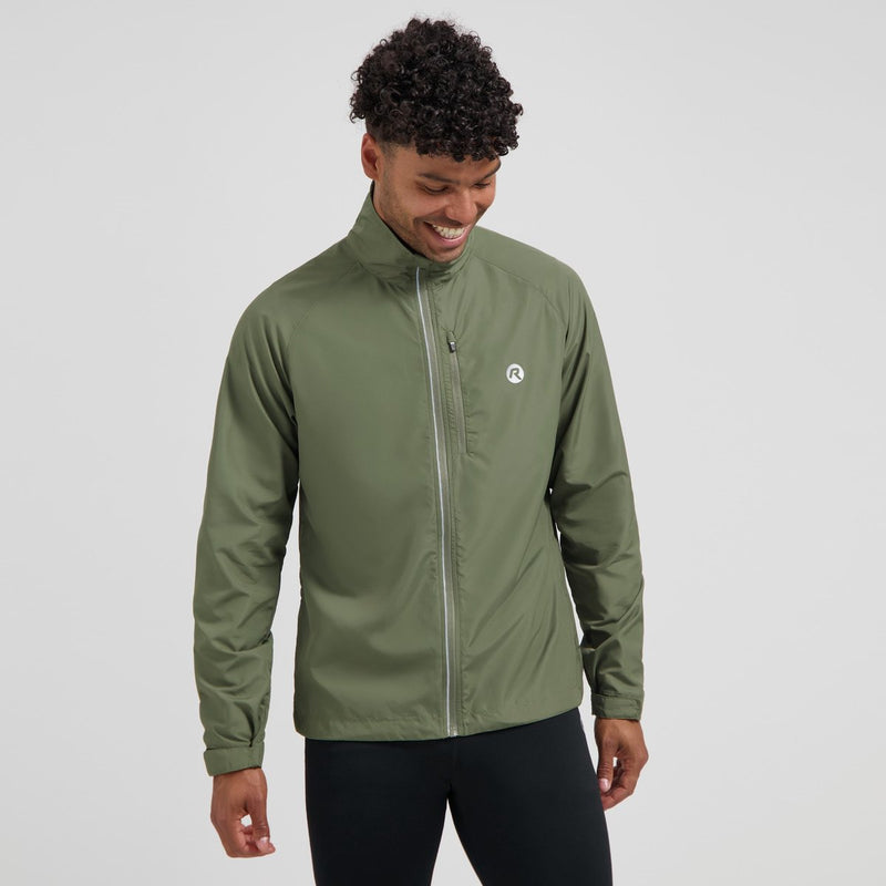 Rogelli Core Laufjacke Herren – wasserabweisend – Grün – XXL
