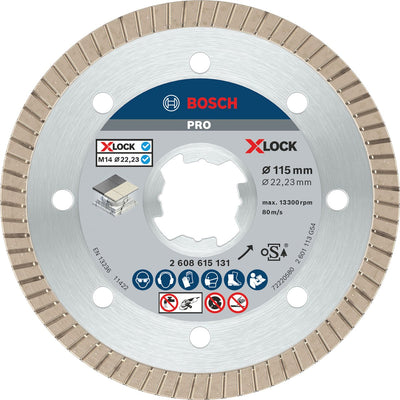 Bosch Zubehör 2608615131 x-lock Diamanttrennscheibe 115 mm Durchmesser 115 mm 1 Stück(e)