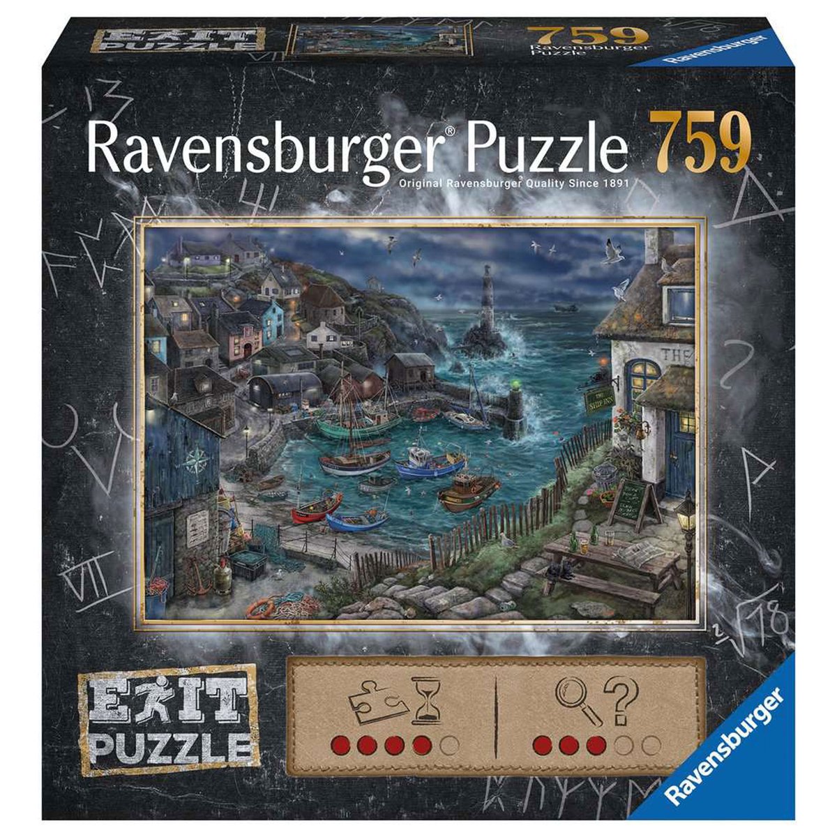 Ravensburger Puzzle Exit Fishing Village – Puzzle 759 Teile für Erwachsene.