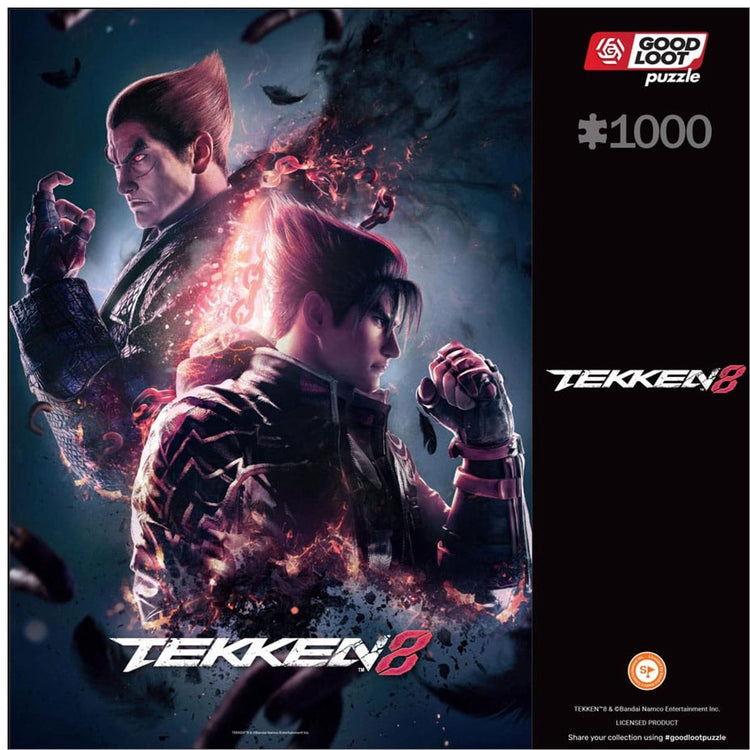 Good Loot Tekken 8 – Puzzle 1000 Teile – Spielpuzzle mit Jin und Kazuya – Fan-Puzzle