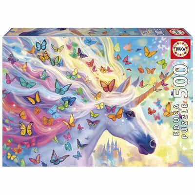 Educa - Puzzle - Regenbogen-Einhorn - 500 Teile - Puzzle