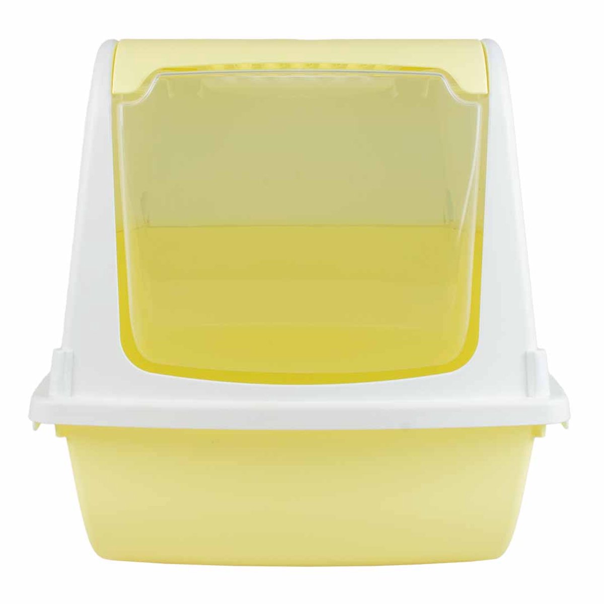 Duvo Katzentoilette Sybil mit Filter und Schaufel 57x38x38cm gelb