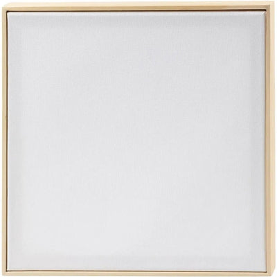 Creativ Company Keilrahmen mit Rahmen, Größe 30x30 cm, 280 gr, weiß, 1 Stück