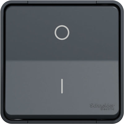 Schneider Electric Mureva Styl DIY – zweipoliger Schalter – Grau Anthrazit