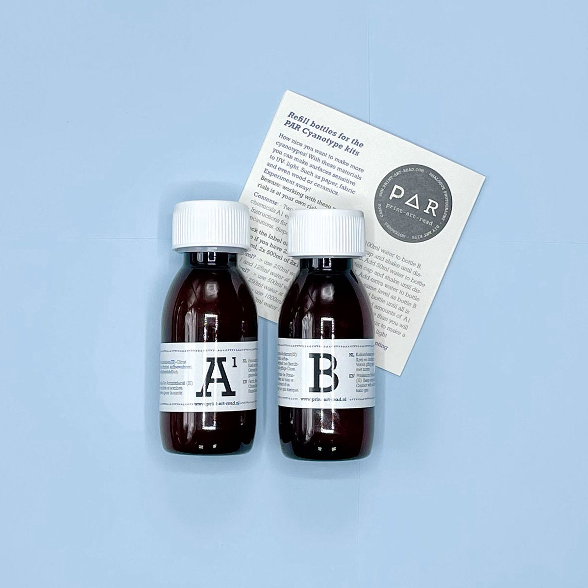 Par Cyanotypie-Nachfüllset für kreatives Spielzeug, 2 x 250 ml Blaupause.