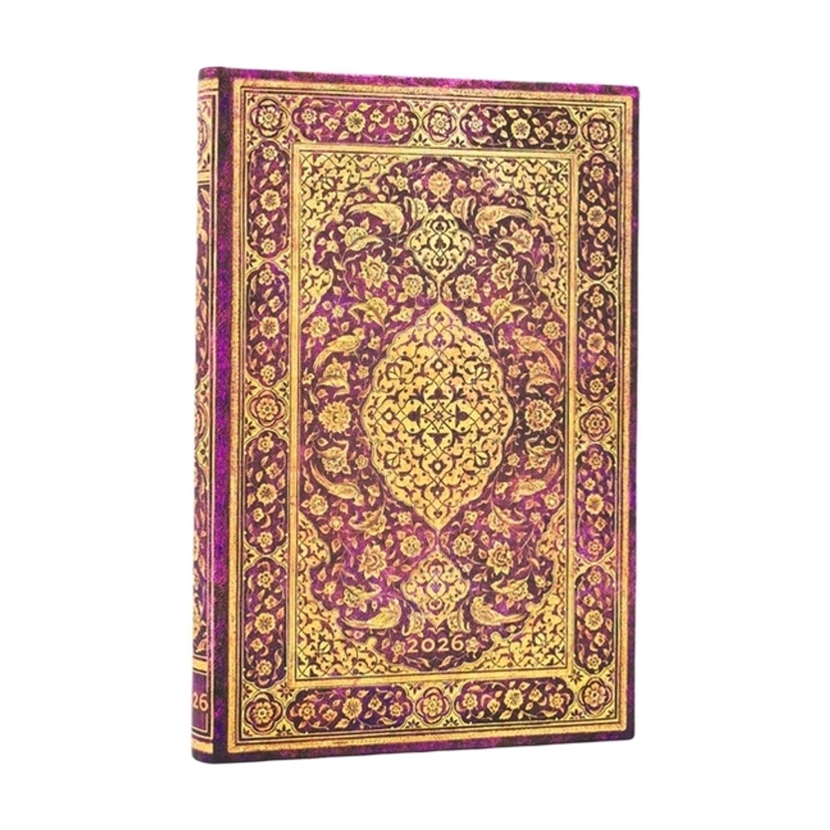 Paperblanks 2026 der Obstgarten (persische Poesie) Mini-12-Monats-Horizontal-Hardcover-Flexi-Tagesplaner 2026 (Elastikbandverschluss)