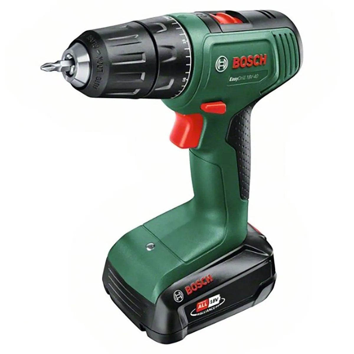 Bosch Easydrill 18V-40 – Akku-Bohrschrauber – mit 18-V-Li-Ionen-Akku (2,0 Ah) und Ladegerät