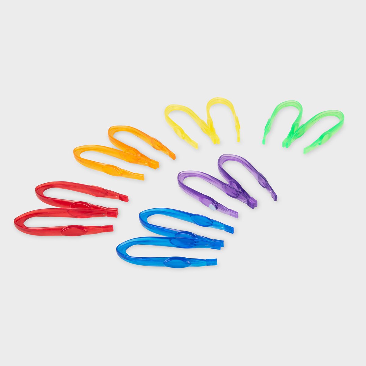 Tickit ® 12 farbige große Pinzetten