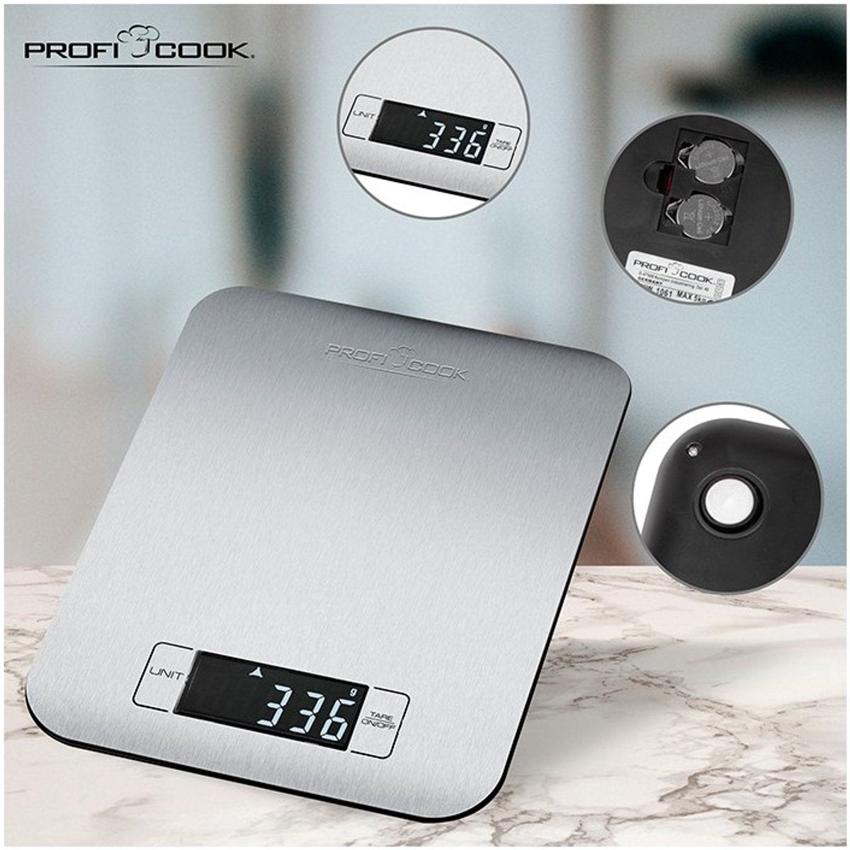 Proficook kw 1061 – digitale Küchenwaage
