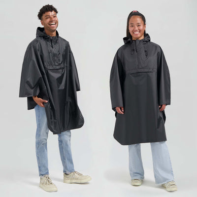 Rogelli Commuter Core Regenponcho – wasserdicht – Schwarz – Einheitsgröße