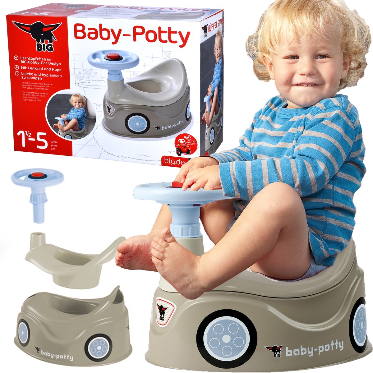 Big Baby Töpfchen Plaspot mit Grey senden