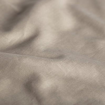 Cinderella – Weekend – Topper-Spannbettlaken mit Teilung – 200 x 200 cm – bis 15 cm Matratzenhöhe – 100 % Baumwolle – Taupe