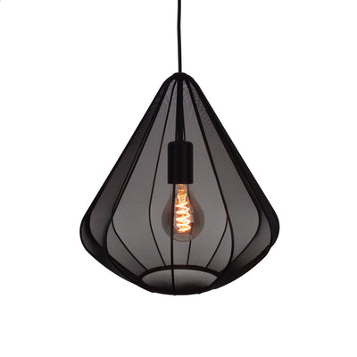 Eglo Dolwen Hängelampe - E27 - ø 33,5 cm - Schwarz - Textil