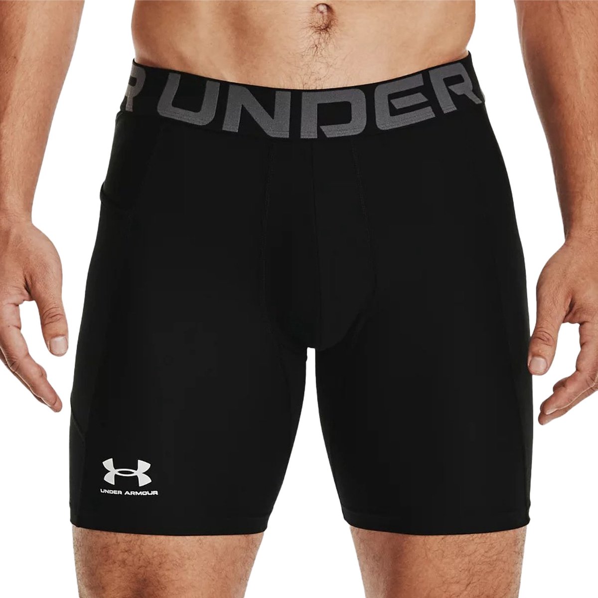 Under Armour UA HG Armour Shorts-BLK Herren-Sporthose – Schwarz – Weiß