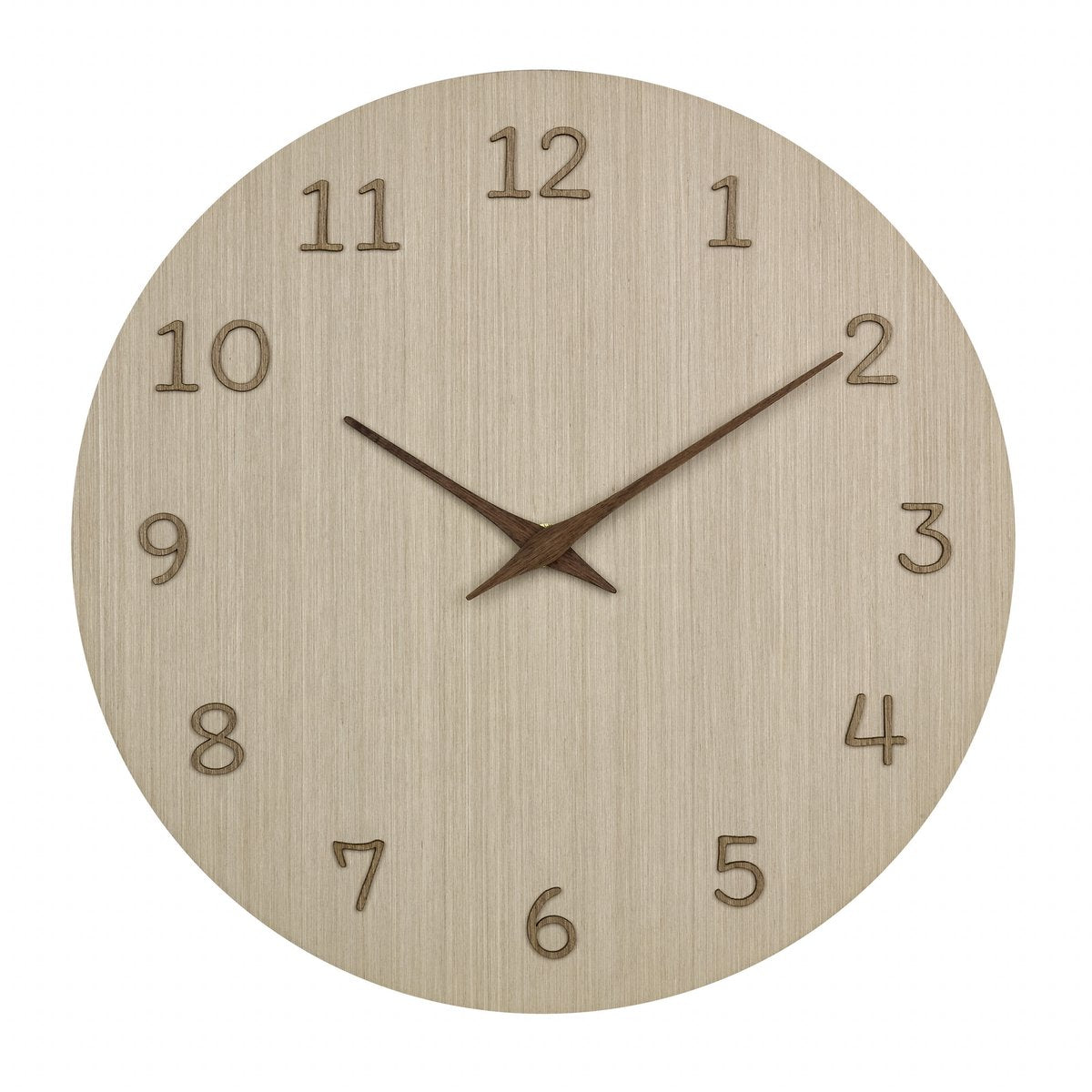 Tfa dostmann tfa wanduhr – natürliche holzfarbe – d30 cm – holz – wanduhr – rund