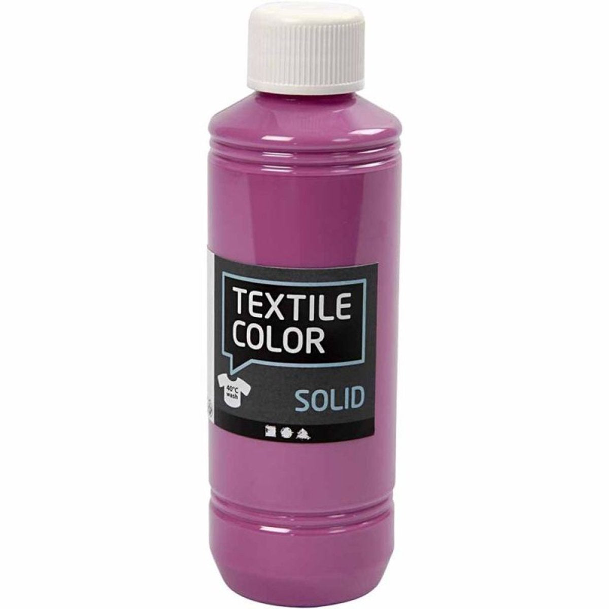 Kreativfirma Textil Farbabdeckung Textilfarbe Fuchsia, 250 ml