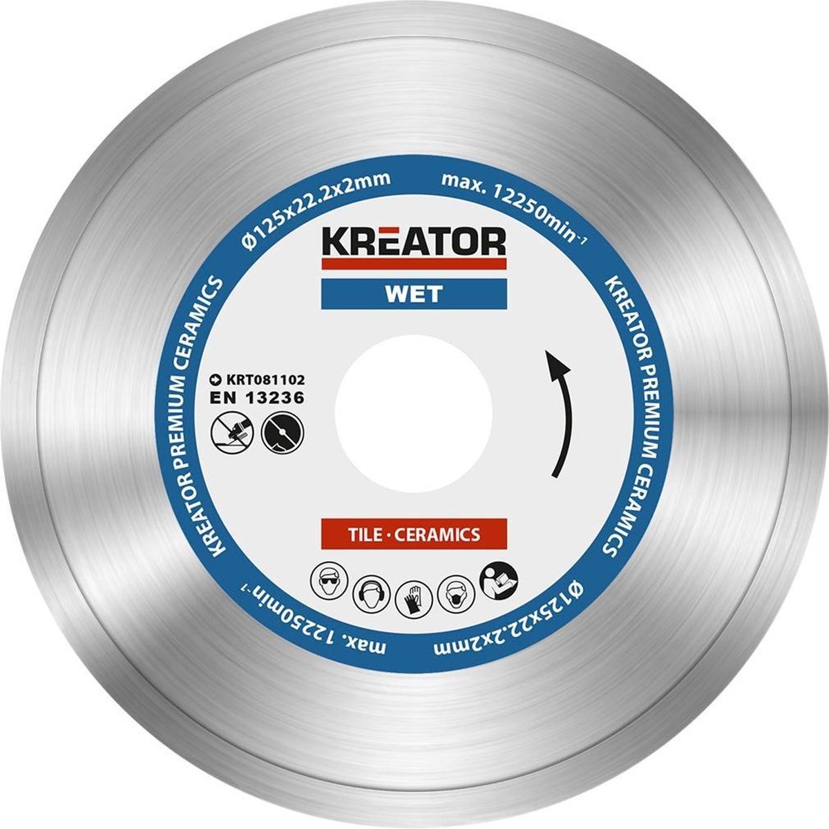 Kreator krt081102 Diamantscheibe D125 Premium nass