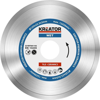 Kreator krt081102 Diamantscheibe D125 Premium nass