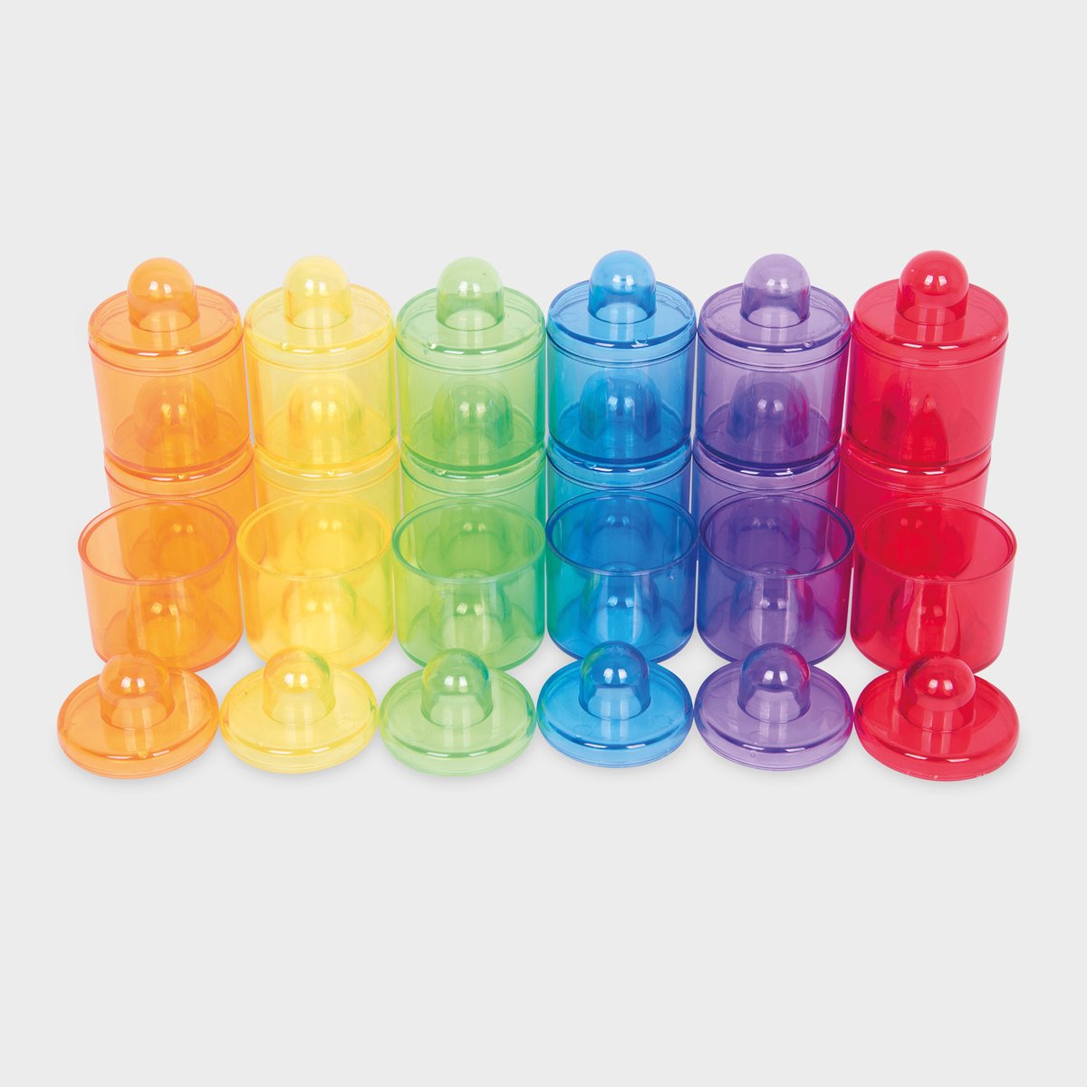 Tickit ® transparente farbige Töpfe