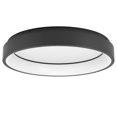 Eglo connect.z marghera-z smarte Deckenleuchte – ø 60 cm – Schwarz und Weiß – einstellbares RGB-Weißlicht – dimmbar – ZigBee