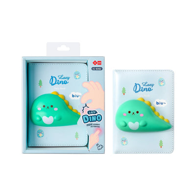 Lazy Stars – Notizbuch – Squishy-Dinosaurier – 1 Stück – 128 Blatt