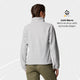 Columbia Benton Springs™ Damen-Outdoor-Pullover mit durchgehendem Reißverschluss – Cirrus Grey Heather
