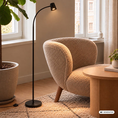 Briloner skriva - Stehlampe - Wohnzimmer Stehlampe - Leselampe - exkl. gu10 – schwarz – 127,5 cm