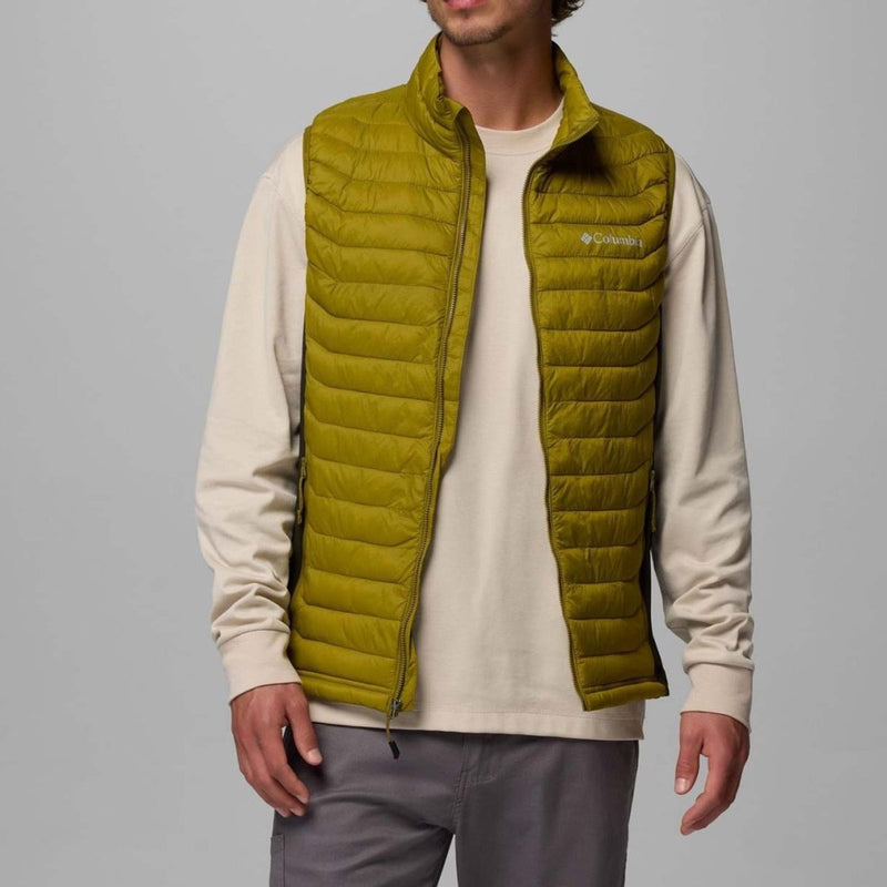 Columbia Powder Pass™ Hybridweste Outdoor-Körperwärmer für Herren – Mossy Green, Greenscape