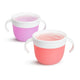 Munchkin Babynapf 2er-Pack – Snackfänger – auslaufsicherer Snackhalter für Kleinkinder – Futternapf – Kindergeschirr – Rosa Lila