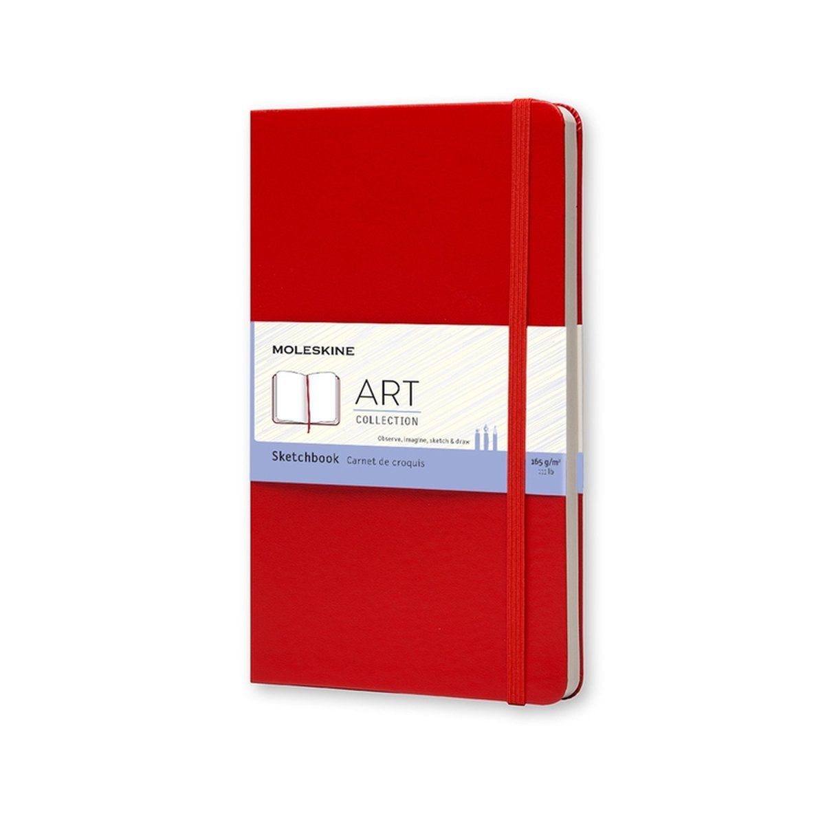 Moleskine Kunstskizzenbuch – groß – Hardcover – rot