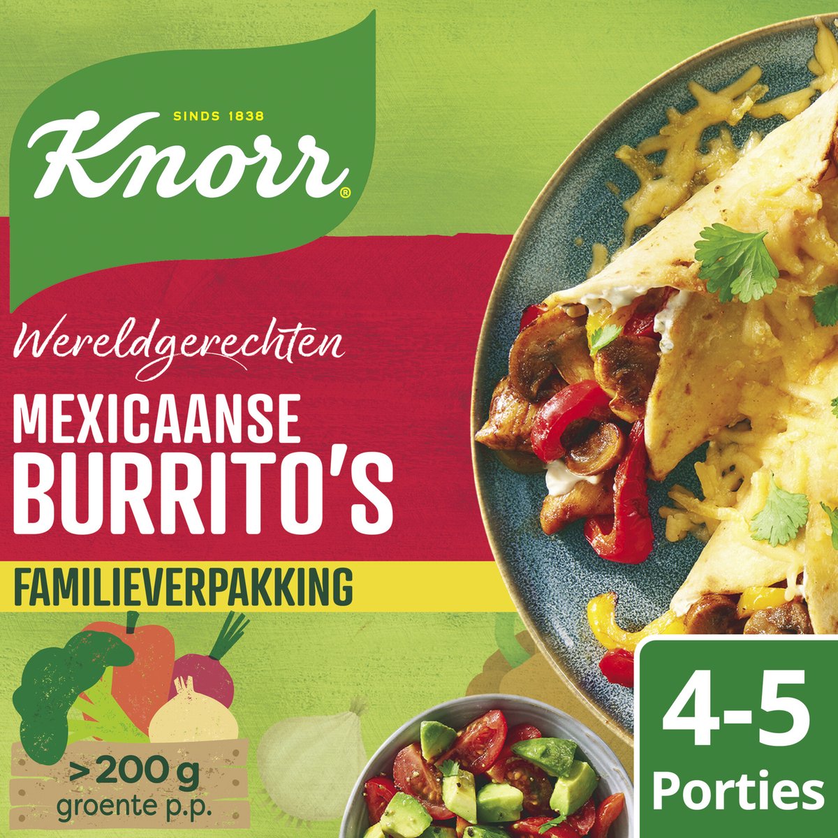 Knorr Burritos XXL - Mexikanisch - 5 x 351 g - Vorteilspack