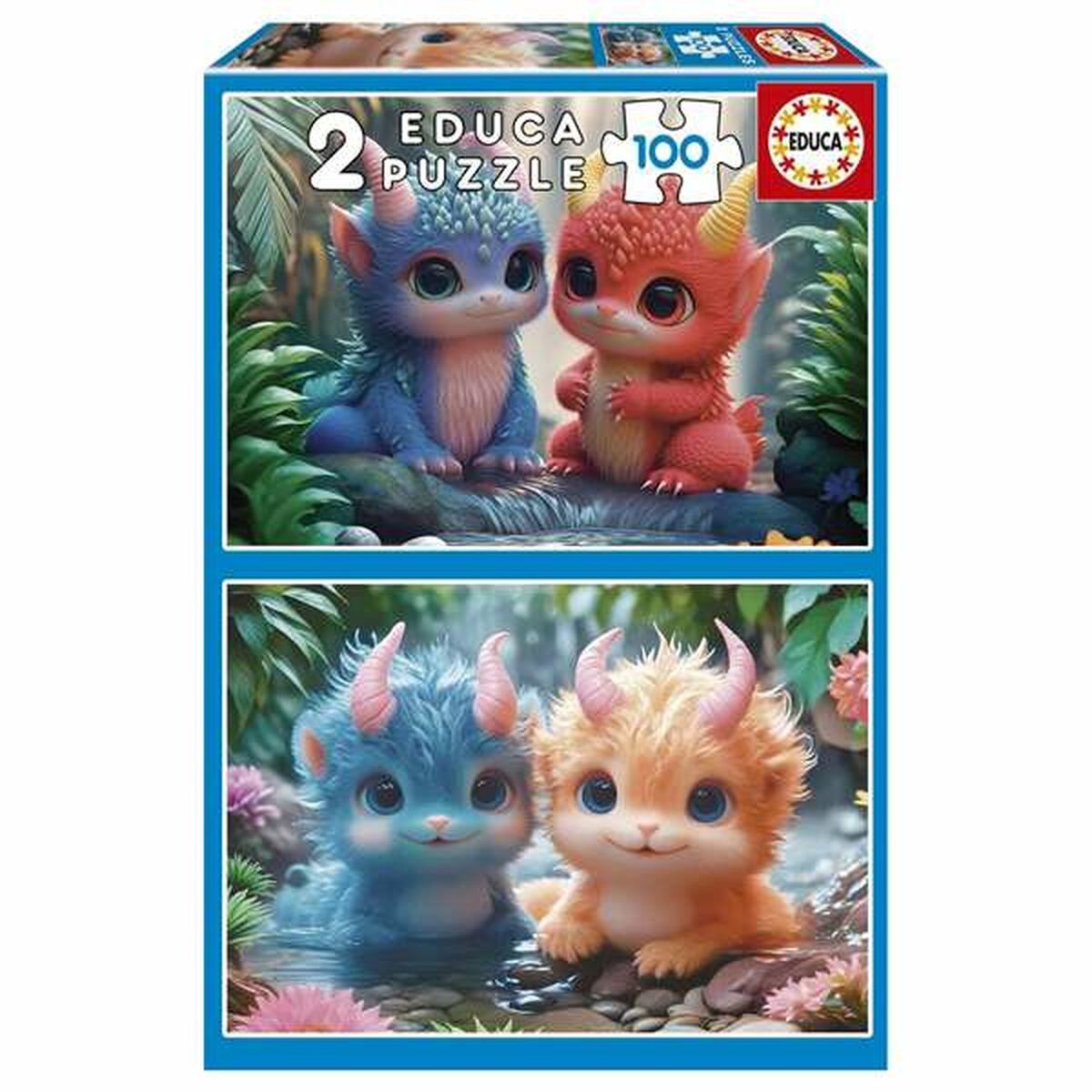 Educa Puzzle entzückende Monster 100 Teile (2 Teile)