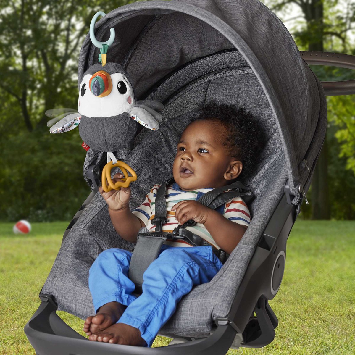Fisher-Price Tukan-Hängespielzeug mit Geräuschen und Bewegung – Babyspielzeug