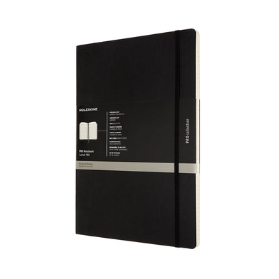Professionelles Moleskine-Notizbuch – A4 – Softcover – Schwarz