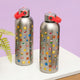 Paladone Super Mario Metalltrinkflasche mit Trageschlaufe – Edelstahlflasche 500 ml –